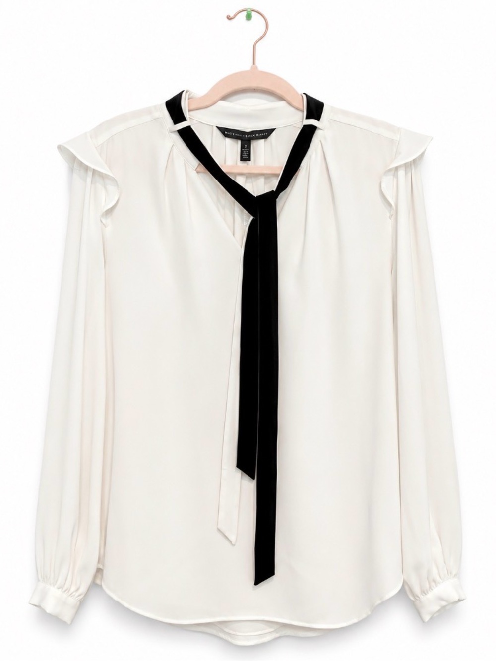 White House Black Market Petite Size 2 White Blouse | New With Tags